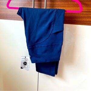 IUGA XL- Blue High Wasted Capri Leggings